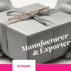 Duqaa.com is a leading manufacturer and exporter of premium corporate gifts. Specializing in custom corporate gifts, Duqaa offers luxury leather goods, engraved silver gifts, eco-friendly promotional products, and more. Customize your gifts with branding and engraving to make them unique and personal. Duqaa ensures global shipping for all corporate gifting needs.
