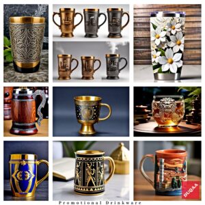 Promote your brand with custom drinkware by Duqaa.